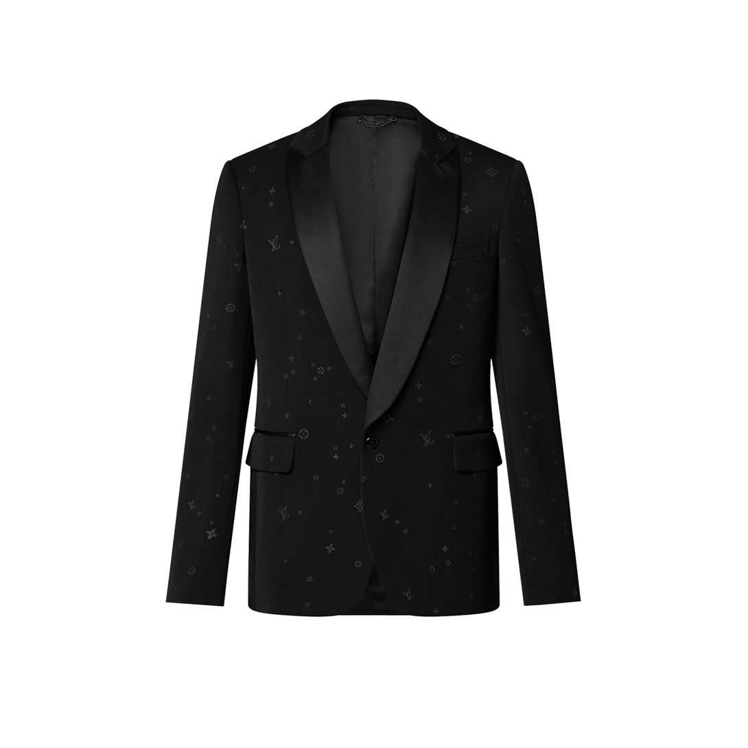 Single-Breasted Wool Tuxedo Jacket