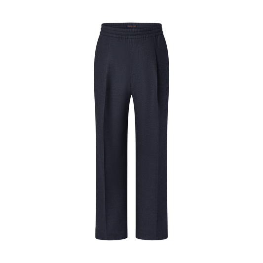 Wool Drawstring Tailored Pants