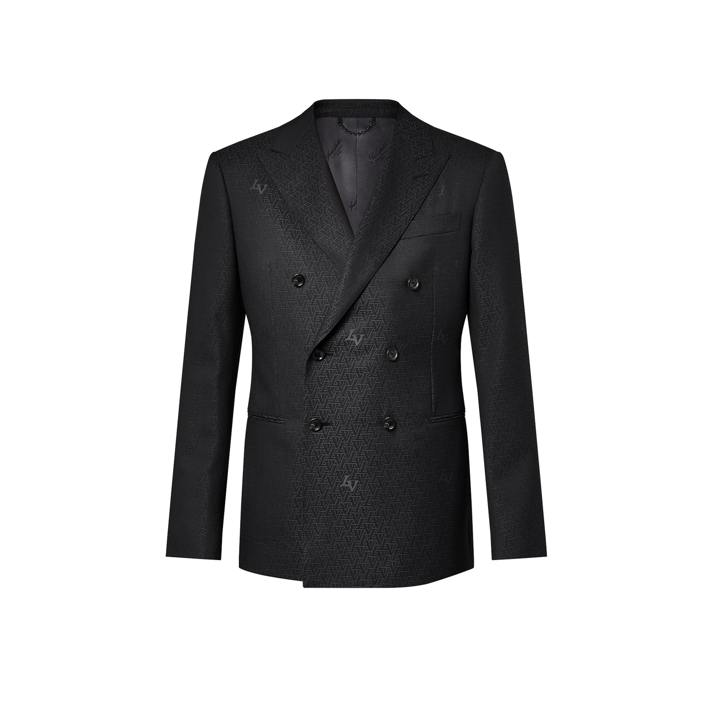 Double-Breasted Wool Pont Neuf Jacket