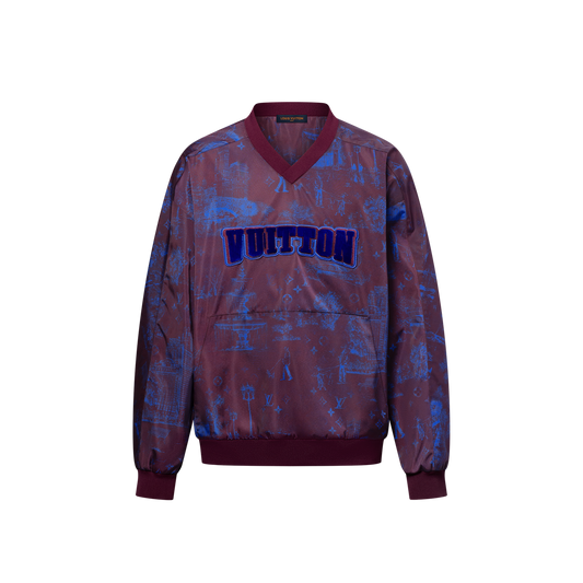 Printed Nylon Pullover