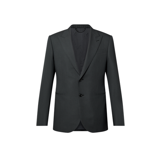 Single-Breasted Wool Pont Neuf Jacket