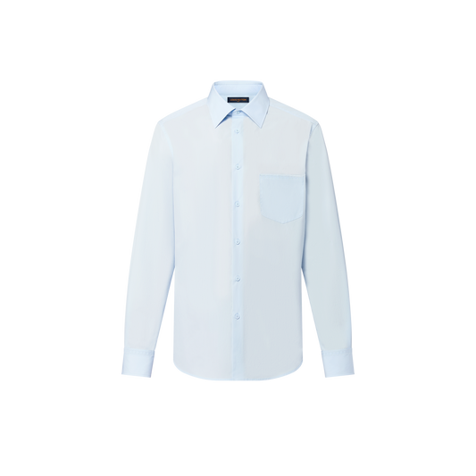 Embroidered Long-Sleeved Cotton Shirt