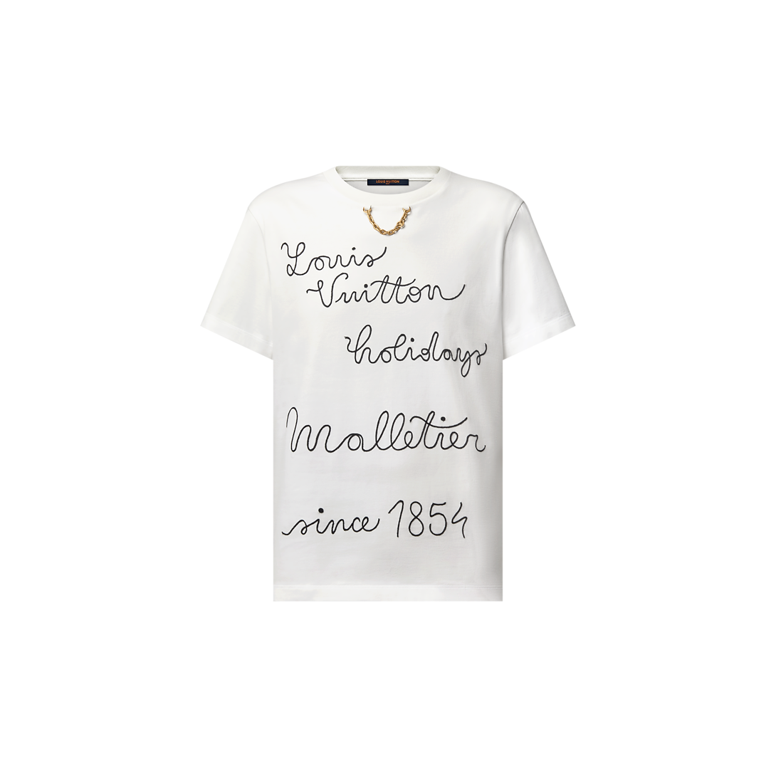 Embroidered LV Club T-Shirt