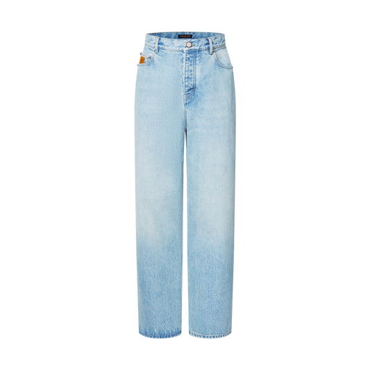 Wide Leg Fit Denim Pants