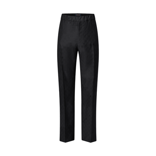 Silk And Wool Blend Drawstring Pants