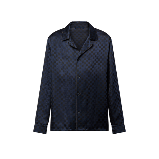 Long-Sleeved Silk Blend Evening Overshirt