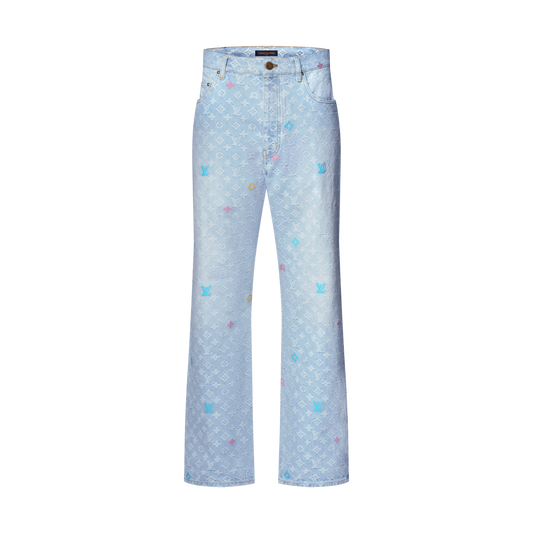 Monogram Denim Pants